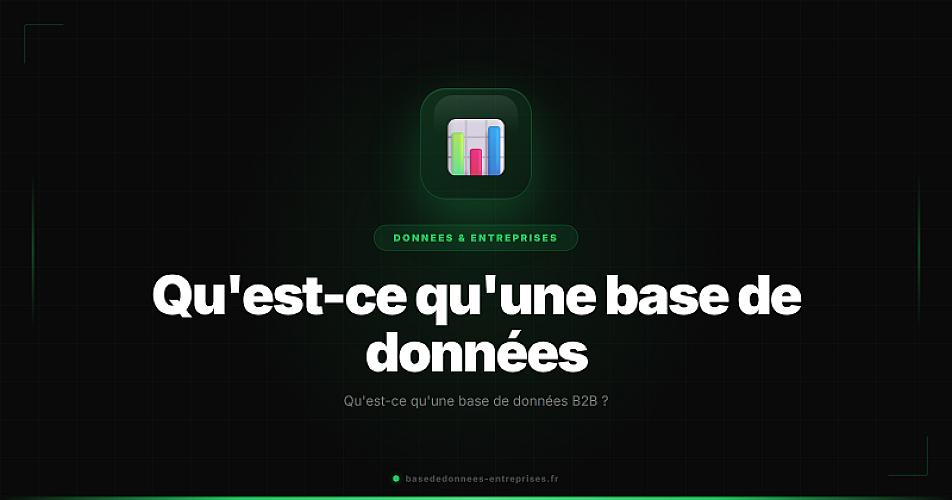 Qu'est-ce qu'une base de données B2B ?