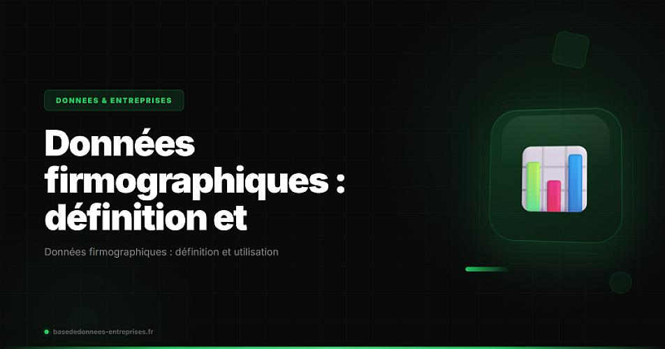 Données firmographiques : définition et utilisation