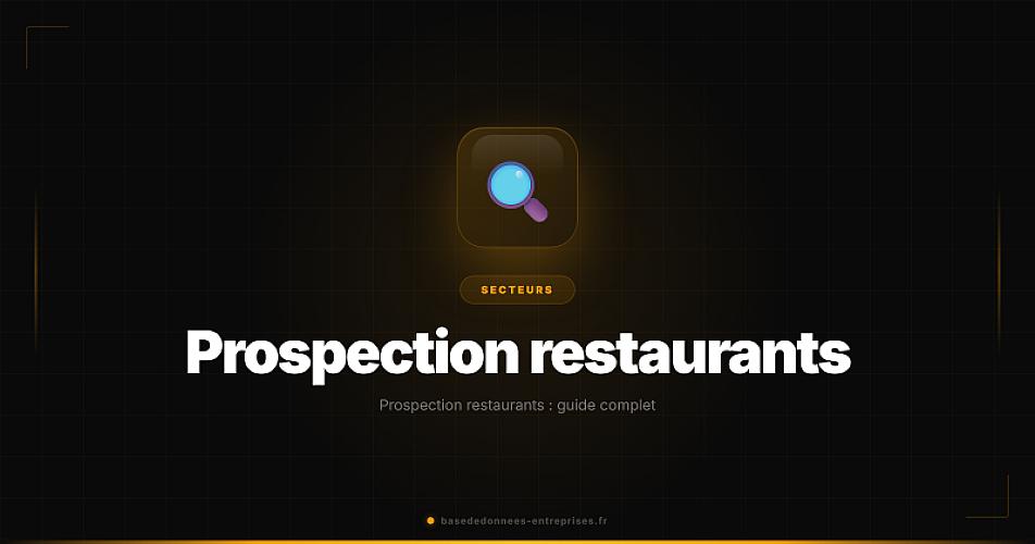 Prospection restaurants : guide complet
