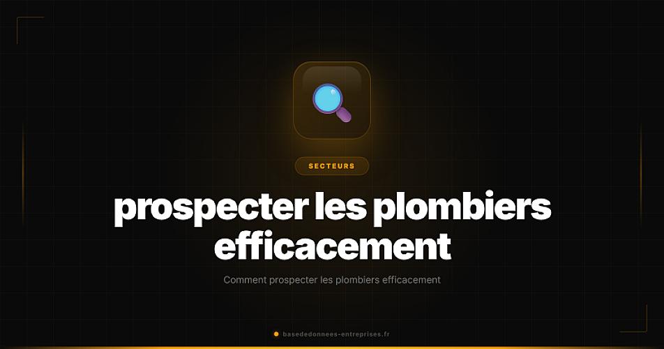 Comment prospecter les plombiers efficacement